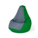 Sako bag pouffe Pear green-grey XL 130 x 90 cm - Sako poufsPUF-SAK<<<Poufs and footrestsPUF<<<ActionPL