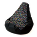Sako bag pouffe Pear print black-pad player XL 130 x 90 cm - Sako poufsPUF-SAK<<<Poufs and footrestsPUF<<<ActionPL