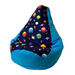 Sako bag pouffe pear print blue planets L 105 x 80 cm - Sako poufsPUF-SAK<<<Poufs and footrestsPUF<<<ActionPL