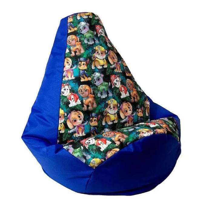 Sako bag pouffe Pear print cornflower-PAW Patrol L 105 x 80 cm - Sako poufsPUF-SAK<<<Poufs and footrestsPUF<<<ActionPL