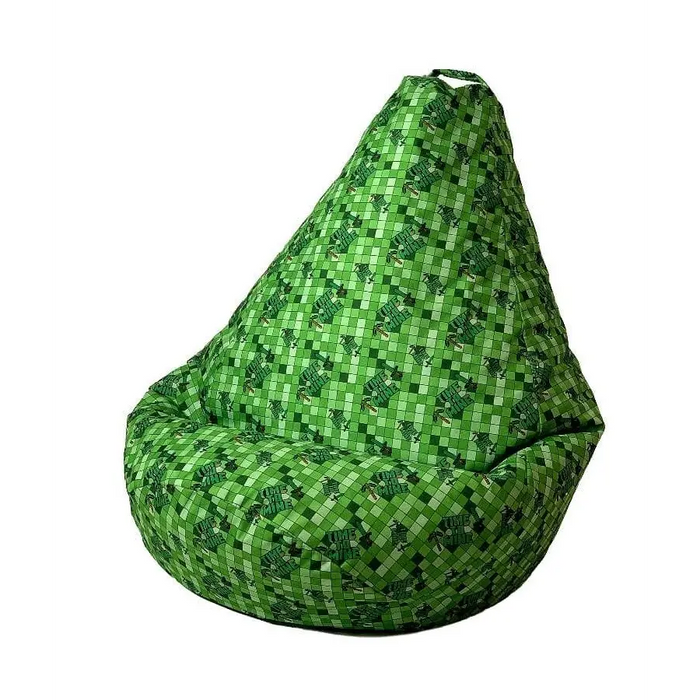Sako bag pouffe Pear print Minecraft L 105 x 80 cm - Sako poufsPUF-SAK<<<Poufs and footrestsPUF<<<ActionPL