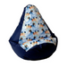 Sako bag pouffe pear print navy blue - Frozen XL 130 x 90 cm - Sako poufsPUF-SAK<<<Poufs and footrestsPUF<<<ActionPL