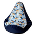 Sako bag pouffe pear print navy blue - Frozen XL 130 x 90 cm - Sako poufsPUF-SAK<<<Poufs and footrestsPUF<<<ActionPL
