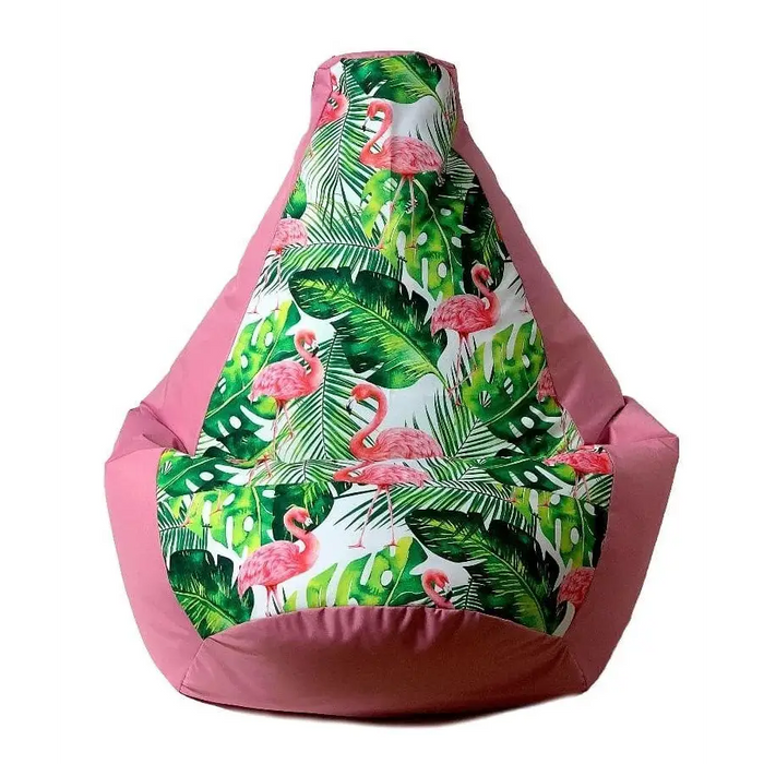 Sako bag pouffe Pear print pink-flaming L 105 x 80 cm - Sako poufsPUF-SAK<<<Poufs and footrestsPUF<<<ActionPL