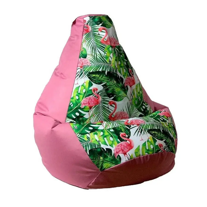 Sako bag pouffe Pear print pink-flaming L 105 x 80 cm - Sako poufsPUF-SAK<<<Poufs and footrestsPUF<<<ActionPL