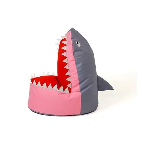 Sako bag pouffe Shark grey-pink XXL 100 x 60 cm - Poufs for children/youthPUF-DZI<<<Poufs and footrestsPUF<<<ActionPL