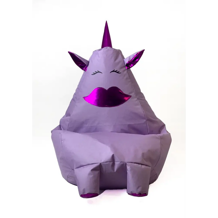 Sako bag pouffe Unicorn with mouth purple L 105 x 80 cm - Poufs for children/youthPUF-DZI<<<Poufs