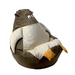 Sako sack pouffe Sowa brown-beige XL 130 x 90 cm - Poufs for children/youthPUF-DZI<<<Poufs and footrestsPUF<<<ActionPL