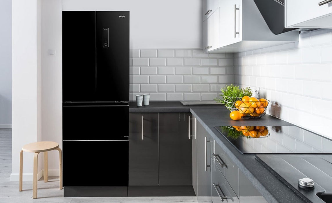 Sam Cook French Door refrigerator-freezer 351 l E Black