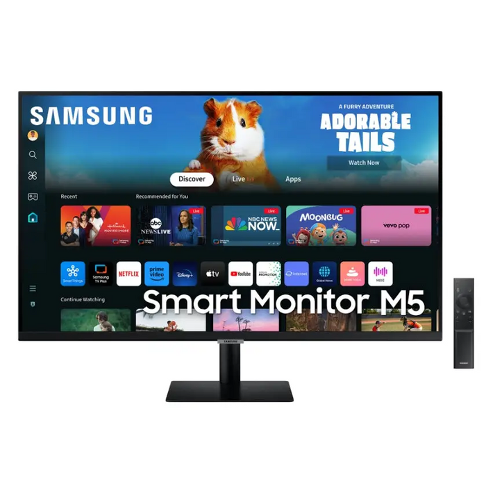 Samsung 27DM500 27’’ VA LED SMART 1920x1080 2xUSB 2.0 2xHDMI 1.4 Wi-Fi 5 Bluetooth Speakers Black - Monitors