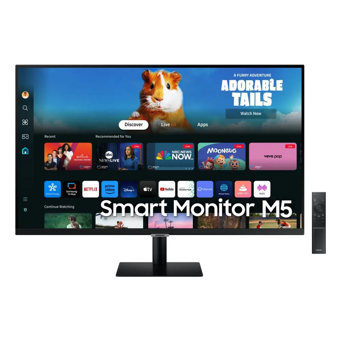 Samsung 32DM500 32’’ VA LED SMART 1920x1080 2xUSB 2.0 2xHDMI 1.4 Wi-Fi 5 Bluetooth Speakers Black - Monitors