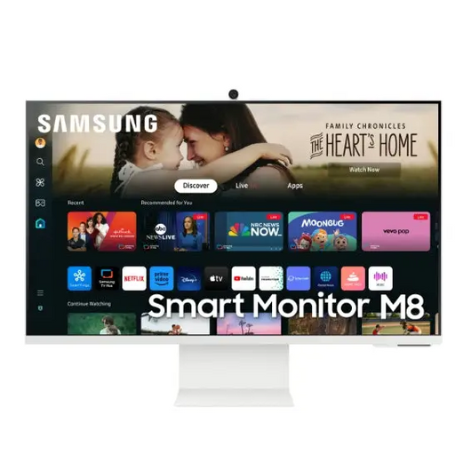 Samsung 32DM801 32’’ VA SMART 3840x2160 Bluetooth 4.2 WiFi 5 USB-C 65W 2xUSB 2xHDMI Speakers White - Monitors