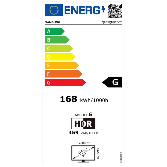 Samsung 85’’ 85QN900C 8K NEO QLED SMART 144 Hz Bluetooth 5.2 Wi-Fi 6E 4xHDMI 2.1 3xUSB Titan Black - Телевизори