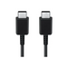 SAMSUNG Cable USB-C to USB-C 3A 15W & 25W 1m Black - USB и Thunderbolt кабели<<<Кабели и адаптери<<<Периферия и