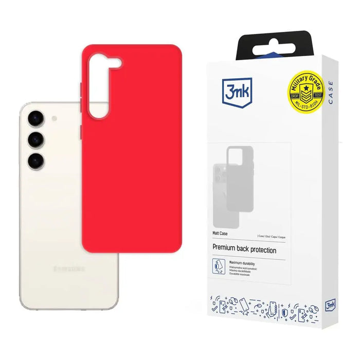 Samsung Galaxy S23 5G - 3mk Matt Case strawberry - Cell phone cases and covers<<<HurtelXML