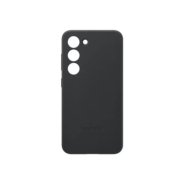 SAMSUNG GALAXY S23 Leather cover Black - Калъфи и чанти<<<Аксесоари за смартфони<<<Телеком и Преносими устройства<<<ALSO