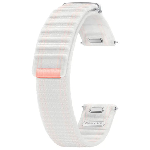 Samsung Galaxy Watch7 Fabric Band (S/M) Pink White - Accessories<<<SAMSUNG Mobile