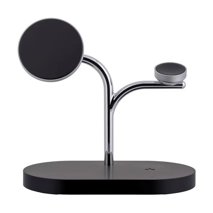 Samsung GP-PWU024WIABW mobile device charger Headset Smartphone Smartwatch Black Silver USB Wireless charging Indoor