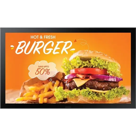 SAMSUNG OH24B Outdoor LCD 24inch FHD 16:9 IP56 rated display kit with protection glass 1500nits 2xUSB 2.0 RJ45 HDMI