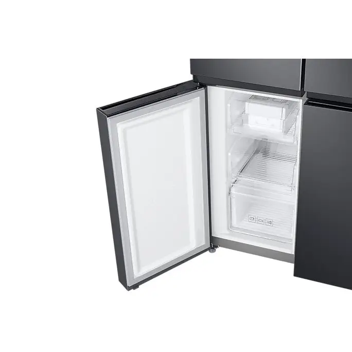 Samsung RF48A401EB4/EO side-by-side refrigerator Freestanding 488 L E Black - Freestanding refrigerator-freezers