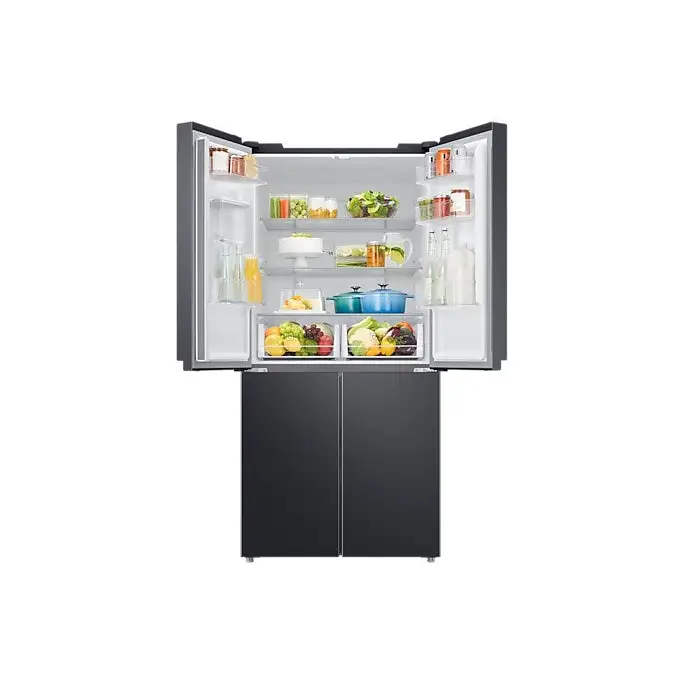 Samsung RF48A401EB4/EO side-by-side refrigerator Freestanding 488 L E Black - Freestanding refrigerator-freezers