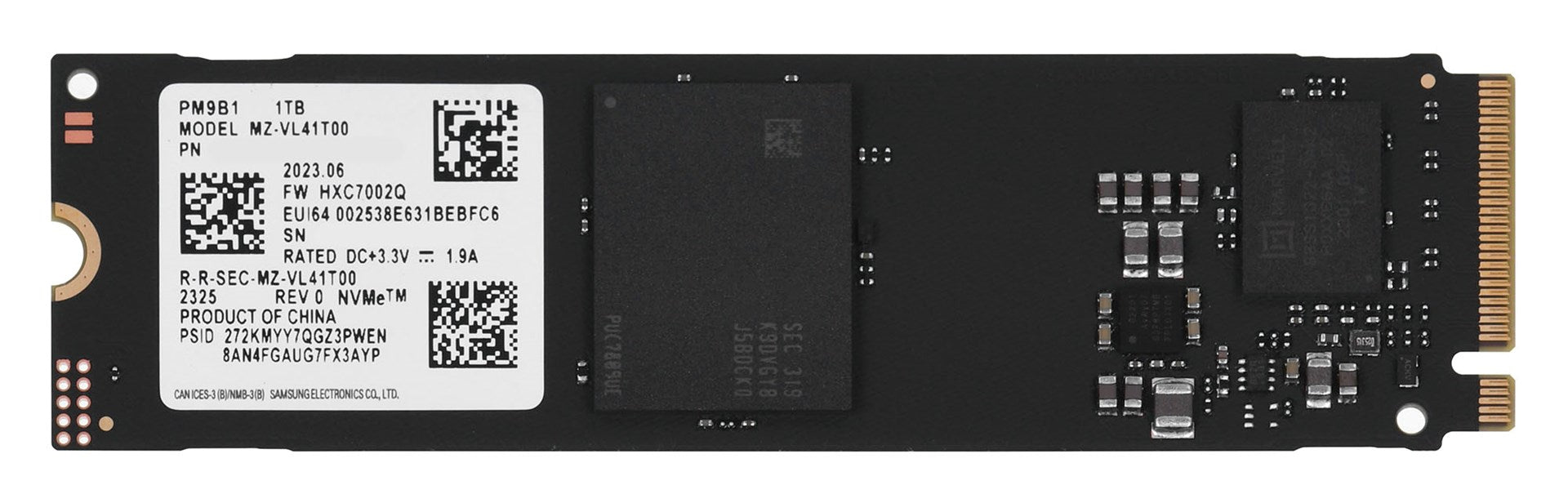SSD Samsung PM9B1 1TB PCIe 4.0 NVMe M.2 (22x80) MZVL41T0HBLB-00B07