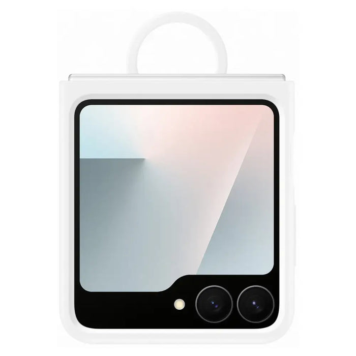 Samsung Silicone Case for Samsung Galaxy Z Flip7 FE - White - Cell phone cases and covers<<<HurtelXML