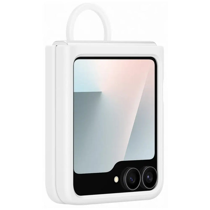 Samsung Silicone Case for Samsung Galaxy Z Flip7 FE - White - Cell phone cases and covers<<<HurtelXML