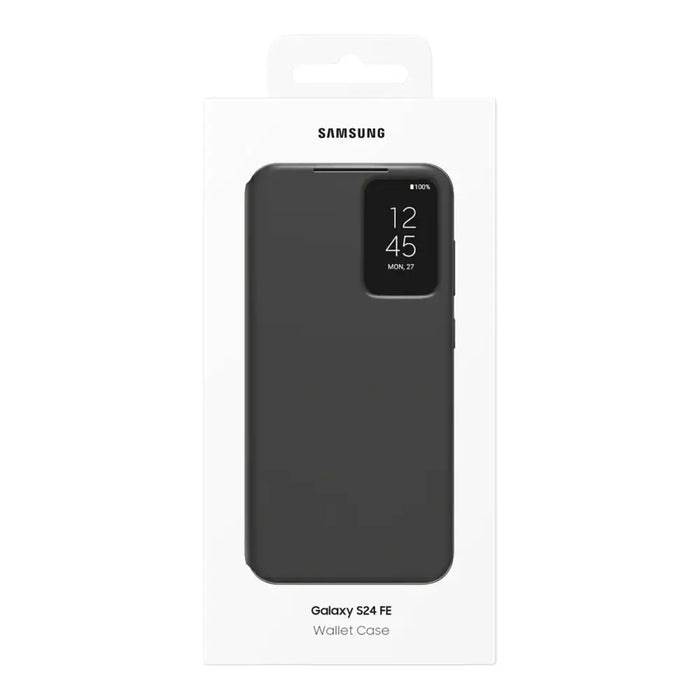 Samsung Smart View Wallet Case EF-ZS721CBEGWW for Samsung Galaxy S24 FE - Black - Cell phone cases