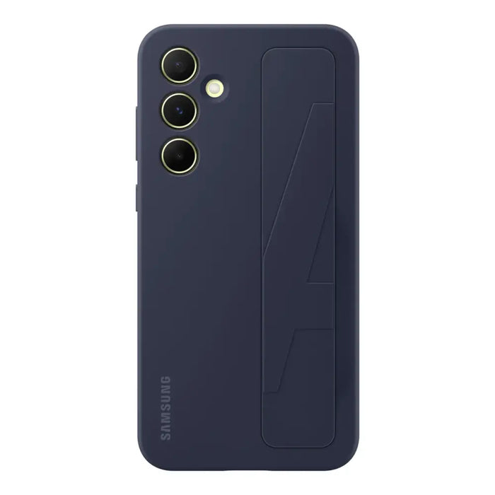 Samsung Standing Grip Case EF-GA556TBEGWW for Samsung Galaxy A55 with handle - blue-black - Cell phone cases