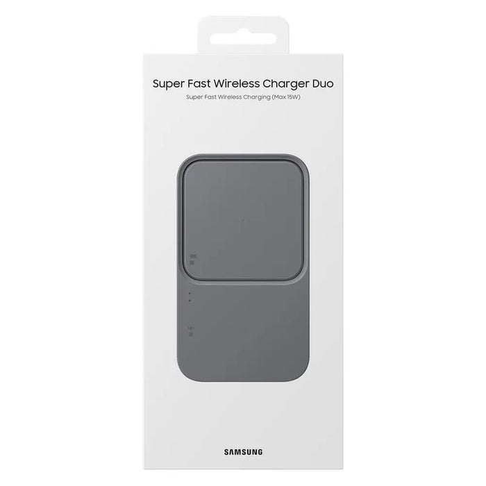 Samsung Wireless Charger Duo EP-P5400BBEGEU inductive charger 15W - black - Cell phone USB