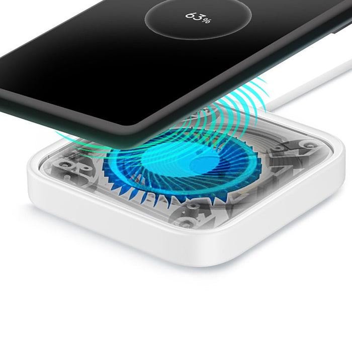 Samsung Wireless Charger Pad EP-P2400TWEGEU 15W inductive charger - white + mains charger - Cell phone USB