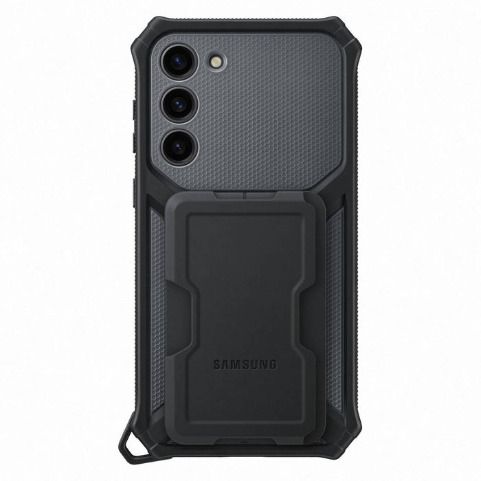 Samsung Rugged Gadget Case for Samsung Galaxy S23+ Rugged Cover Ring Holder Stand Gray (EF-RS916CBEGWW)