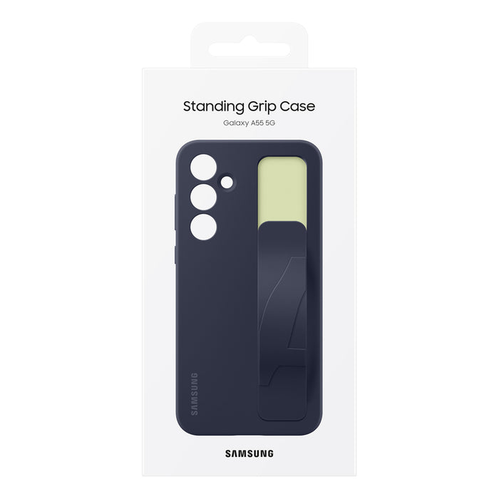 Samsung Standing Grip Case EF-GA556TBEGWW for Samsung Galaxy A55 with handle - blue-black