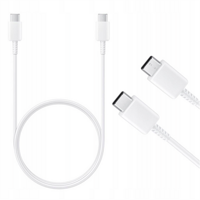 Samsung EP-DA905BWE USB-C - USB-C 3A Cable 1m (Bulk - Replacement Packaging) - White