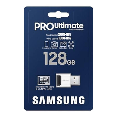 Memory card Samsung microSDXC PRO Ultimate 128GB 200 MB/s UHS-I/U3 (MB-MY128SB/WW)