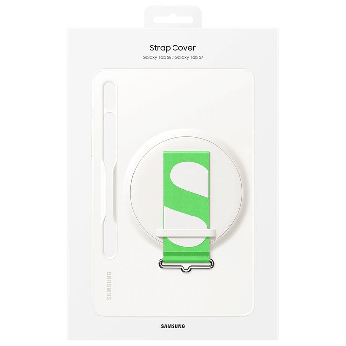 Samsung strap cover case for Samsung galaxy tab s8 white (ef-gx700cwegww)