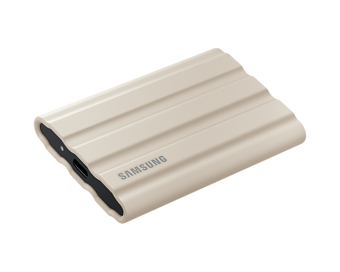 External SSD Samsung T7 Shield, 2TB USB-C, Beige