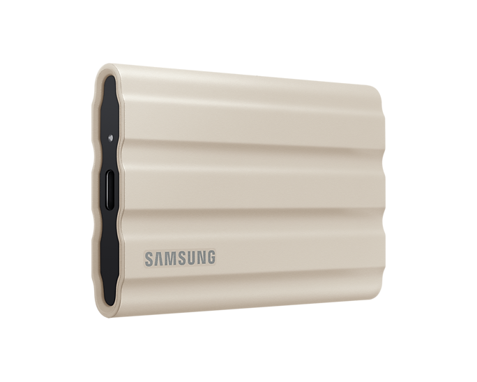 External SSD Samsung T7 Shield, 2TB USB-C, Beige