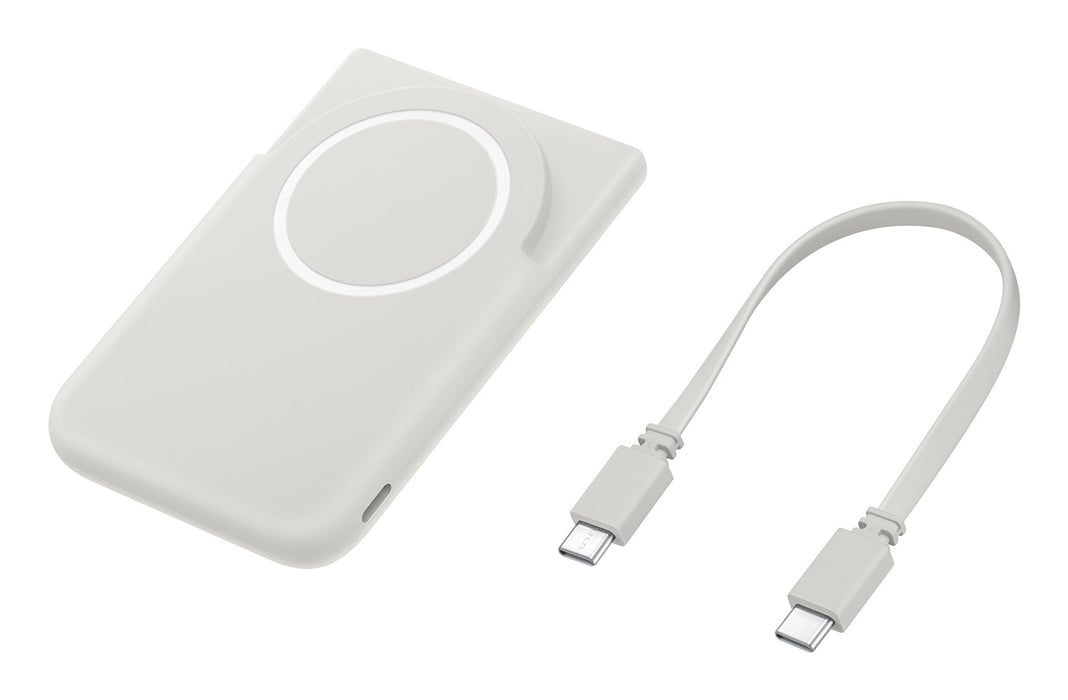 Samsung EB-U2500XJEGWW 25W Qi2 5000 mAh USB-C Power Bank with USB-C Cable - MagSafe Compatible USB-C - Gray