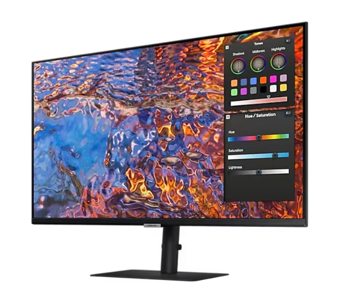 Samsung 32B800 32" IPS LED, 60 Hz, 5 ms GTG, 3840x2160, 300 cd/m2, Flicker Free, PBP, PIP, USB-C 90W, 3xUSB 3.0, Display Port 1.4, 2xHDMI 2.2, Black