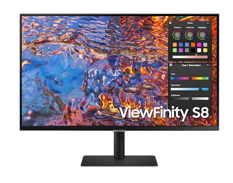 Samsung 32B800 32" IPS LED, 60 Hz, 5 ms GTG, 3840x2160, 300 cd/m2, Flicker Free, PBP, PIP, USB-C 90W, 3xUSB 3.0, Display Port 1.4, 2xHDMI 2.2, Black