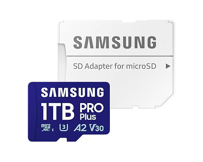 Samsung 1TB micro SD Card PRO Plus with Adapter, UHS-I, Read 180MB/s - Write 130MB/s