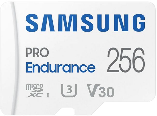 Memory card Samsung PRO Endurance, microSDXC, UHS-I, 256GB, Adapter