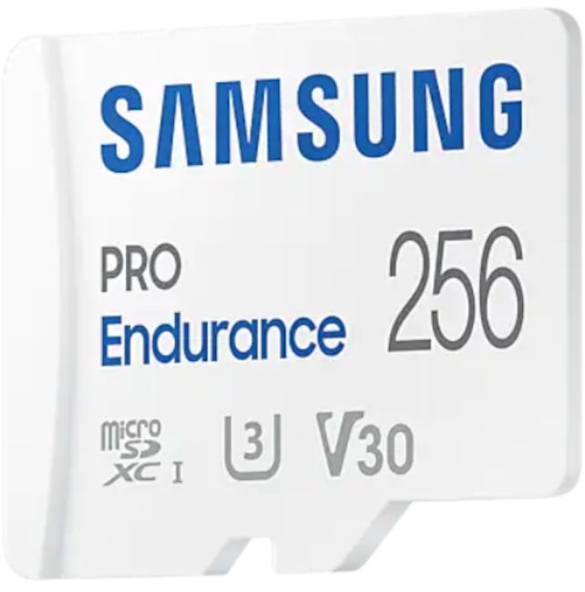 Memory card Samsung PRO Endurance, microSDXC, UHS-I, 256GB, Adapter