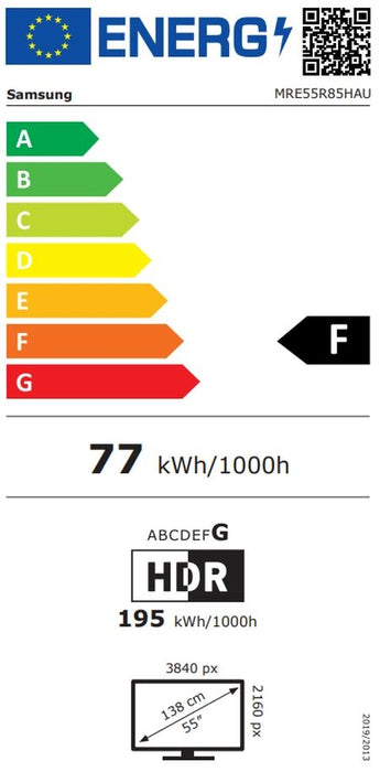 TV SAMSUNG MRE55R85HAUXXH, 55", Micro RGB R85H, 4K Ultra HD, Vision AI Smart TV (2026)
