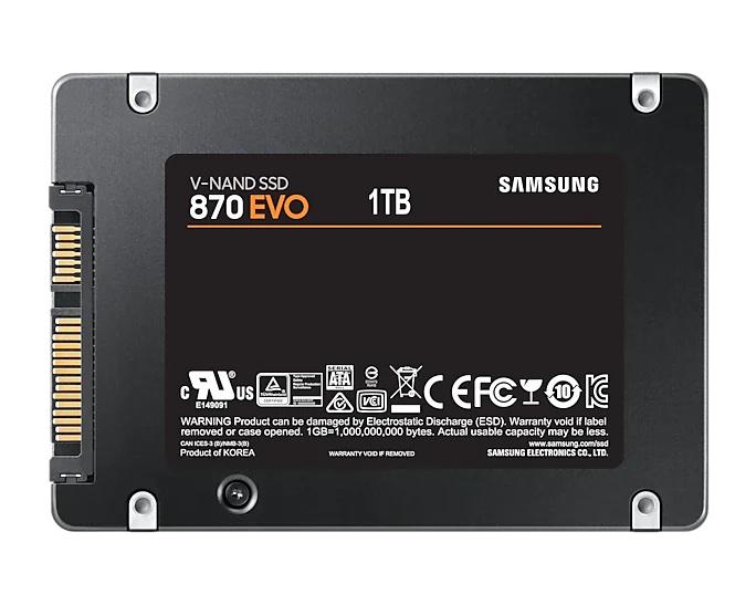 SSD SAMSUNG 870 EVO SATA 2.5", 1TB, SATA 6 Gb/s, MZ-77E1T0B/EU