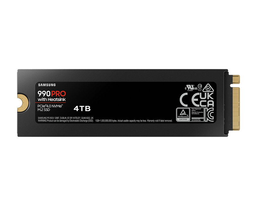 SSD SAMSUNG 990 PRO with Heatsink 4TB, MZ-V9P4T0CW