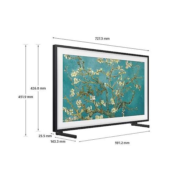 TV SAMSUNG The Frame QE32LS03CBUXXH, 32", QLED 4K UltraHD, SmartTV Tizen™, LS03C (2023)