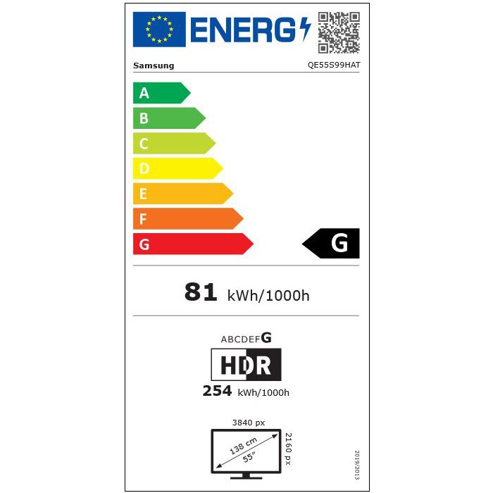 TV SAMSUNG QE55S99HATXXH, 55", OLED 4K, Vision AI Smart TV, Tizen, S99H (2026)